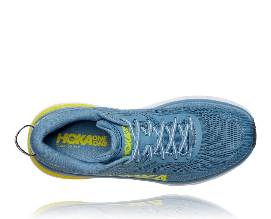 Tenis Hoka One One Masculino Azuis - Bondi 7 - 097-IDPTBK